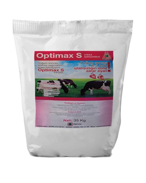 Optimax-S Süt Yemi 35kg Süt ve Döl Verimi